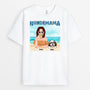 1136AGE2 Personalisierte Geschenke T Shirts Hundemama Hundeliebhaber Strand Sommer