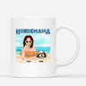 Personalisierte Hundemama Sommer Tasse