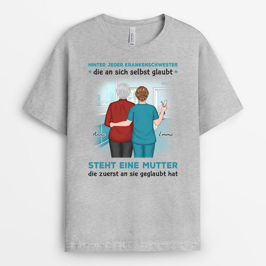 1146AGE2 Personalisierte Geschenke T shirt Krankenschwester Mutter