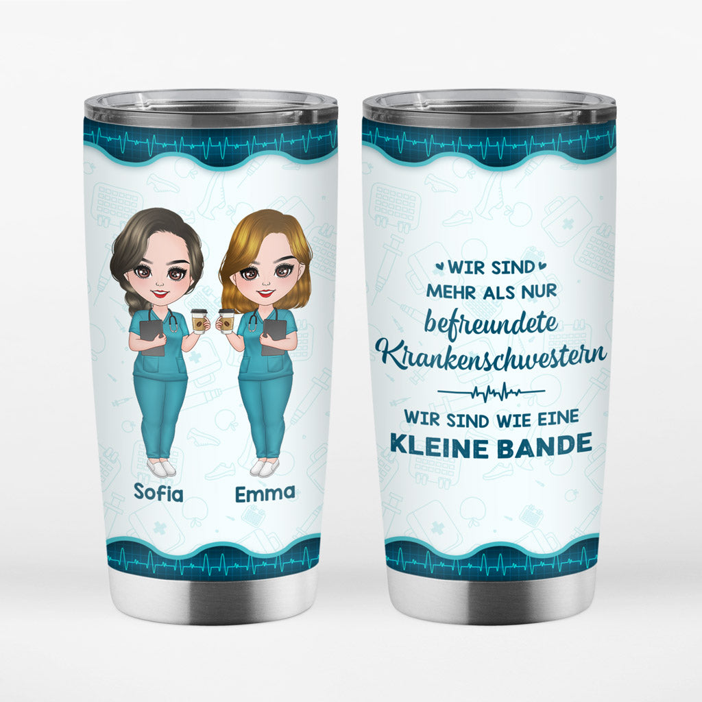 1147GE1 Personalisierte Geschenke Reisebecher Krankenschwester Freunde