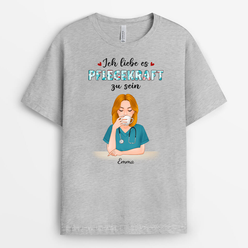 1149AGE1 Personalisierte Geschenke T shirt Krankenschwester