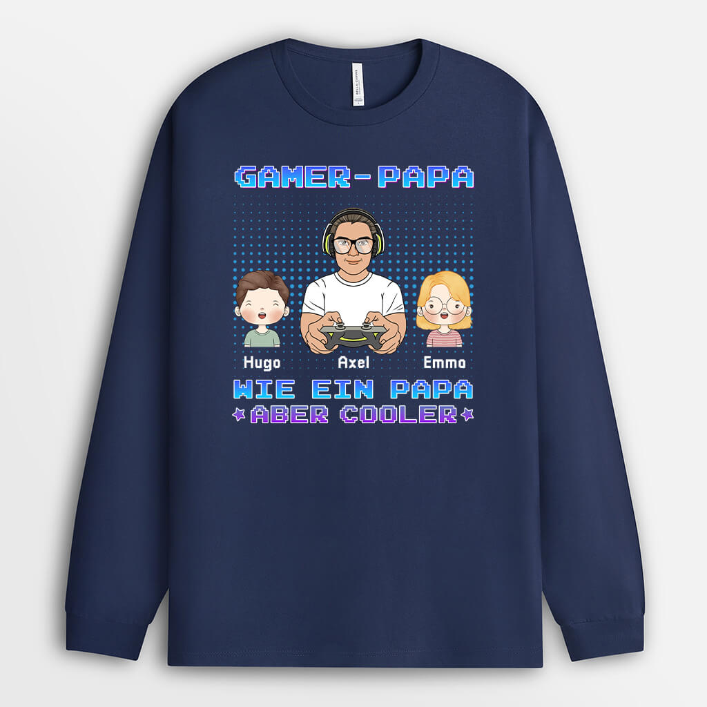 1160NGE1 Personalisierte Geschenke Pullover Game Papa