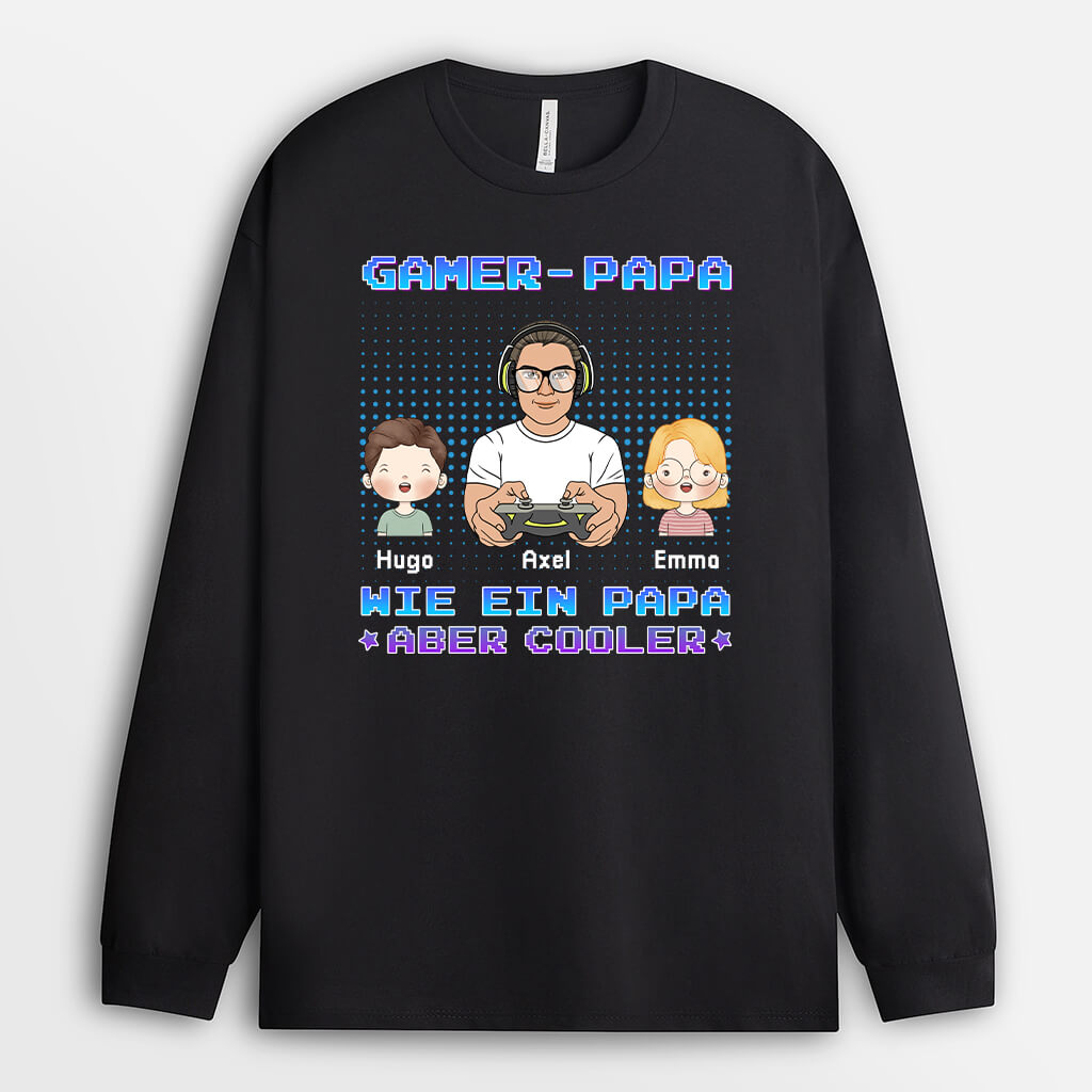 1160NGE2 Personalisierte Geschenke Pullover Game Papa