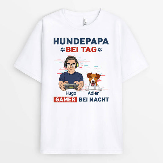 1161AGE1 Personalisierte Geschenke T shirt Game Hundeliebhaber