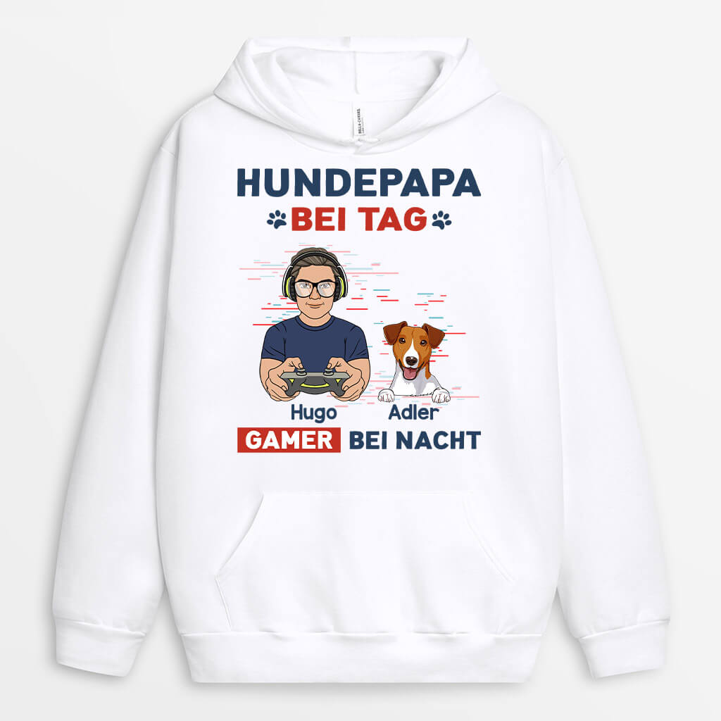 1161HGE1 Personalisierte Geschenke Hoodie Game Hundeliebhaber