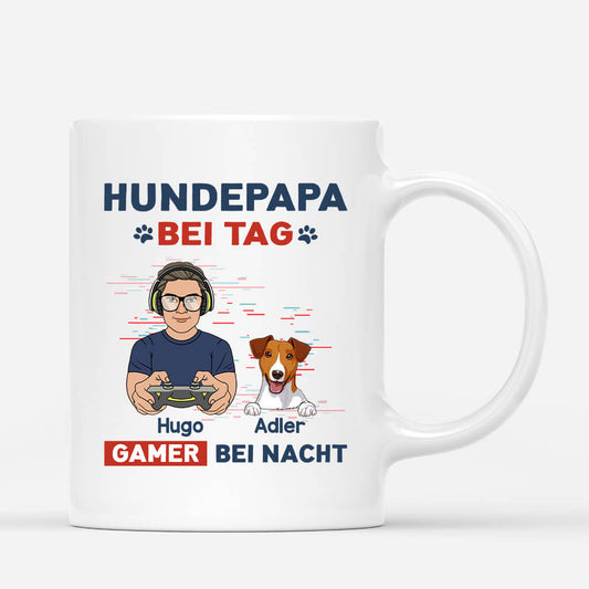 1161MGE1 Personalisierte Geschenke Tasse Game Hundeliebhaber