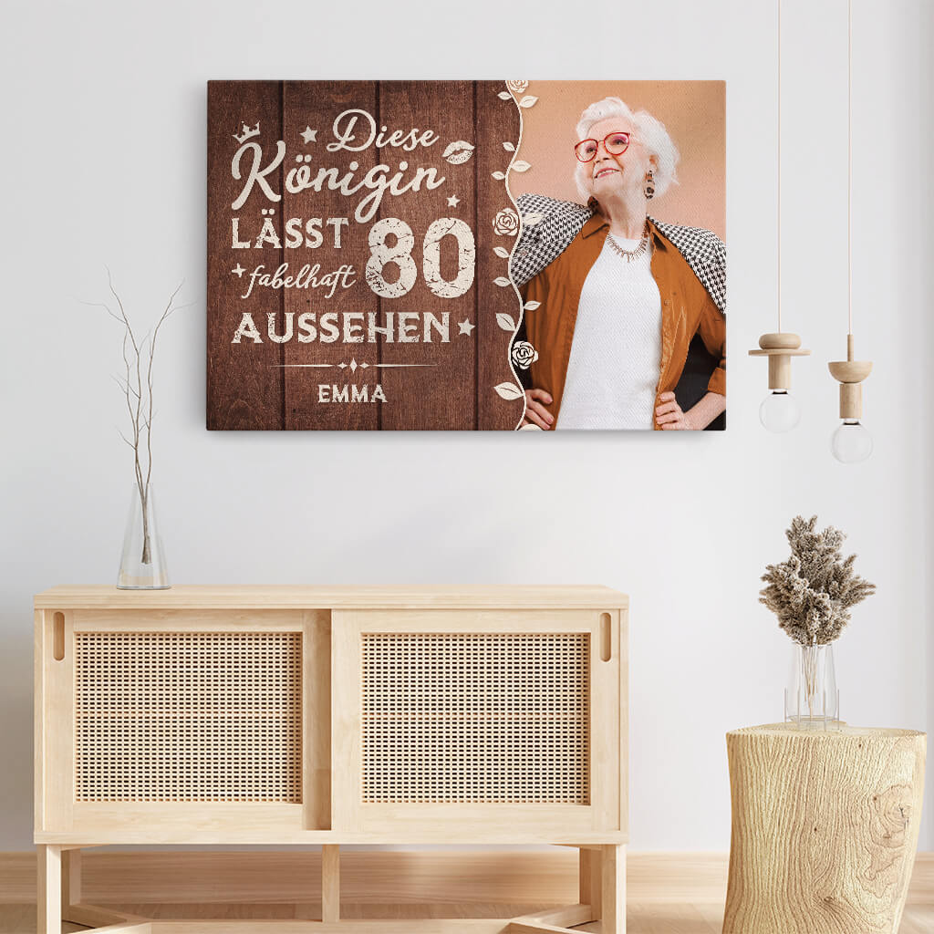 1165CGE3 Personalisierte Geschenke Leinwand Geburtstag Grosseltern