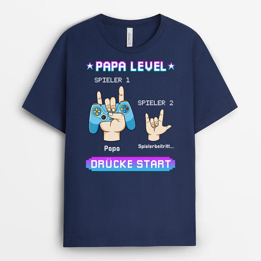 1166AGE1 Personalisierte Geschenke T shirt Game Papa