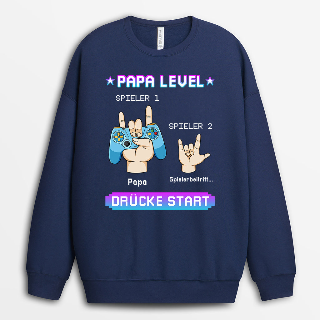 1166WGE1 Personalisierte Geschenke Pullover Game Papa