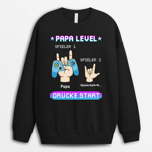 1166WGE2 Personalisierte Geschenke Pullover Game Papa