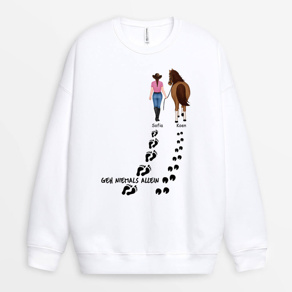 1187WGE2 Personalisierte Geschenke Pullover Pferd Freunde_e345b9e2 f7d4 4169 b1fa 1e017ab80aee