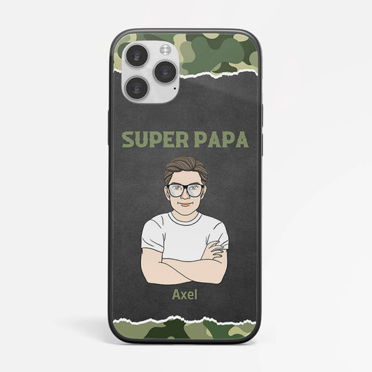 1192FGE1 Personalisierte Geschenke Handyhulle Super Papa