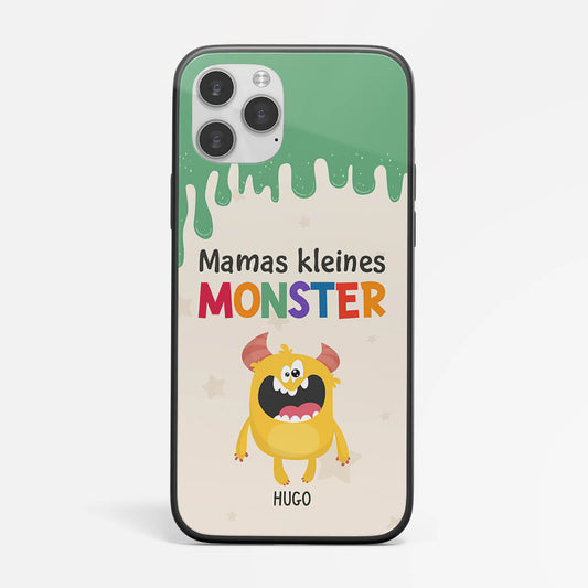 1193FGE1 Personalisierte Geschenke Handyhulle Mama Monster Kinder