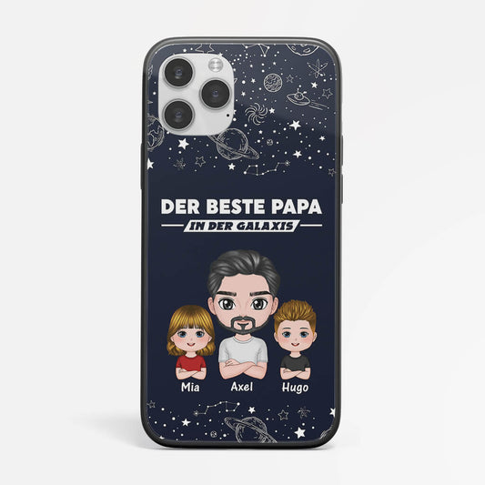 1195FGE1 Personalisierte Geschenke Handyhulle Bester Papa Galaxie