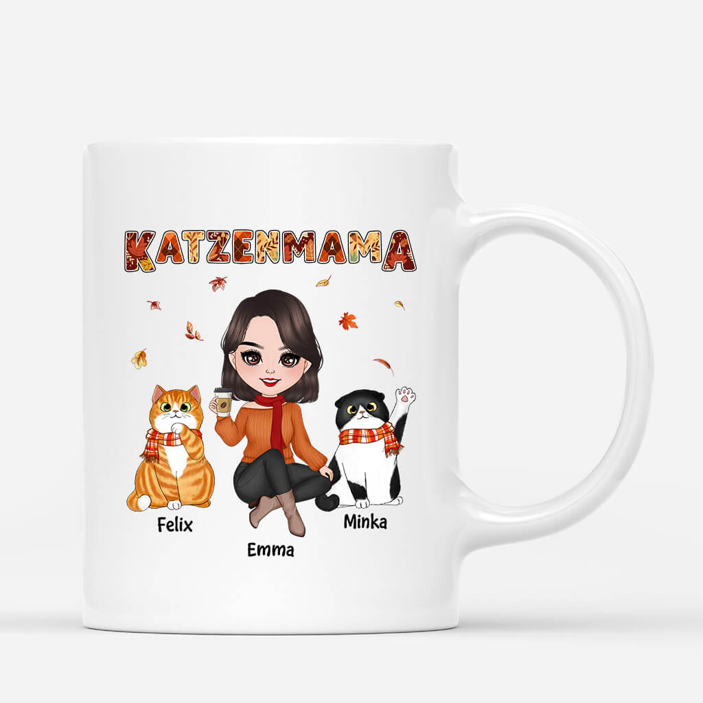 1210MGE1 Personalisierte Geschenke Tasse Katze Katzenliebhaber
