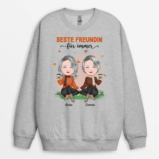 1214WGE2 Personalisierte Geschenke Pullover Beste Freundin Herbst