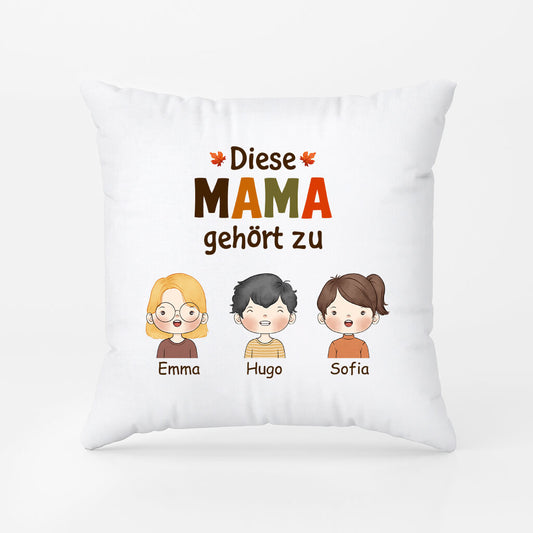 1215PGE1 Personalisierte Geschenke Kissen Mama Oma Herbst