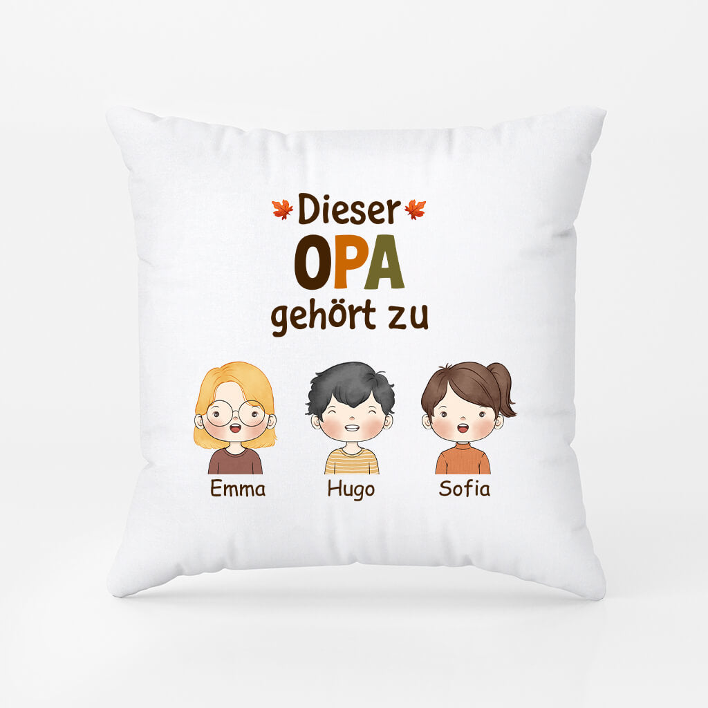 1215PGE2 Personalisierte Geschenke Kissen Papa Opa Herbst