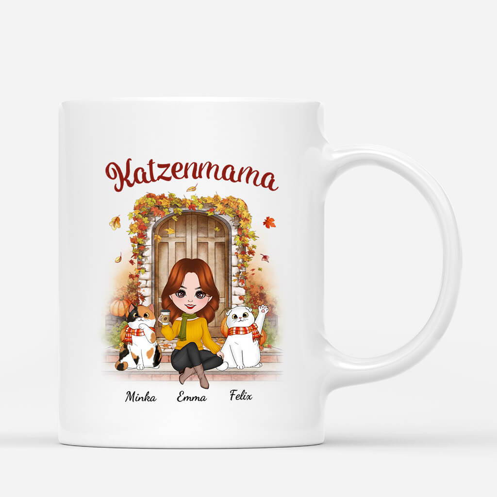 1216MGE1 Personalisierte Geschenke Tasse Hund Hundeliebhaber Herbst