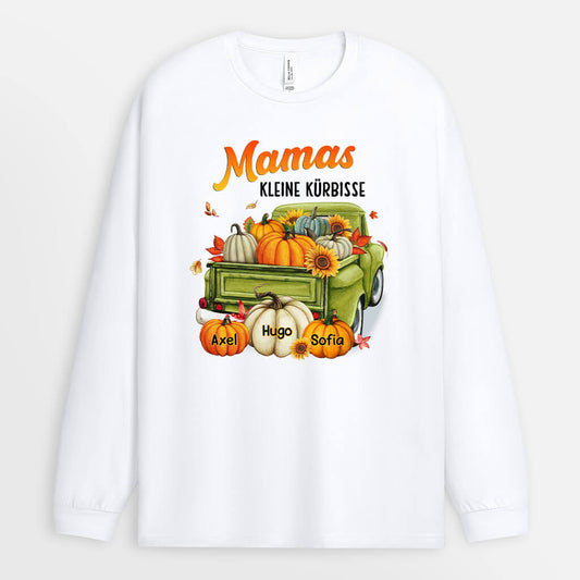 1222NGE1 Personalisierte Geschenke Langarmshirt Kurbis Mama Oma