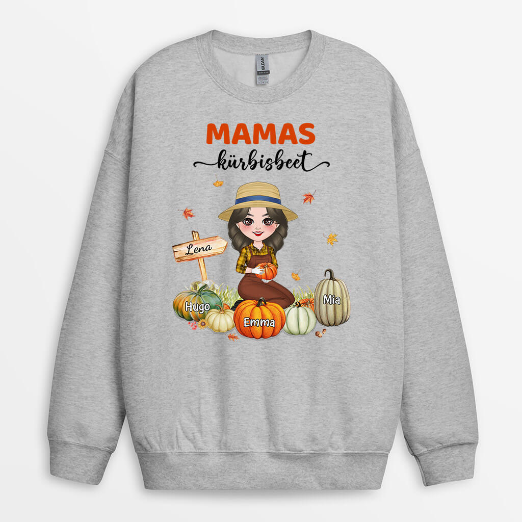 1224WGE2 Personalisierte Geschenke Pullover Kurbis Mama Oma