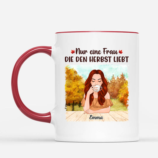 1225MGE2 Personalisierte Geschenke Tasse Madchen Frau Herbst