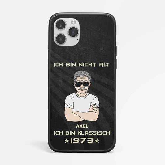 1229FGE1 personalisierte ich bin 50 nicht alt sondern klassisch iphone 13 handyhulle