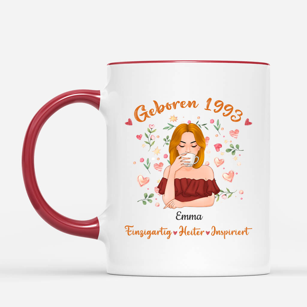 1232MGE2 personalisierte geboren in 1993 blatter tasse_077040f0 821e 44bf a88e 73d366f3fdfc
