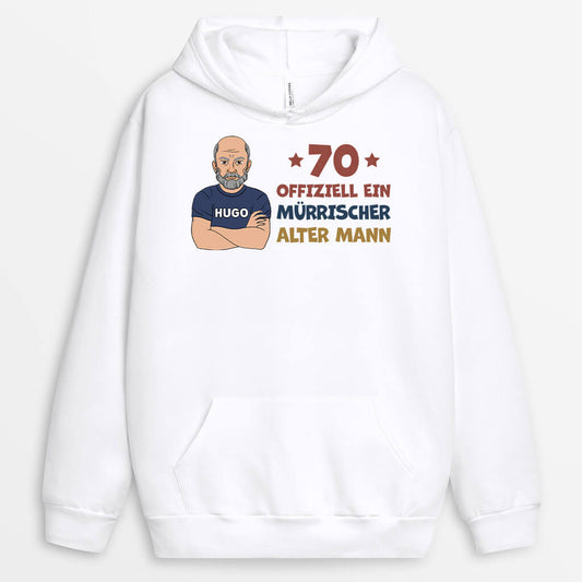1239HGE1 personalisierter offiziell ein alter mann geburtstag hoodie