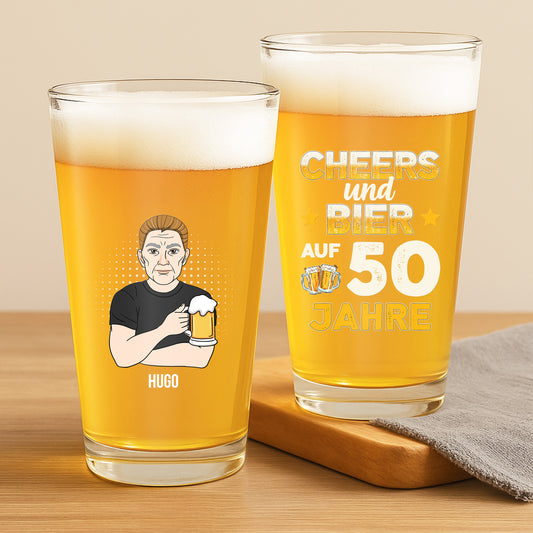 1243IGE2 prost und bier auf  jahre personalisiertes bierglas_ manner geburtstag 1243IKM8B