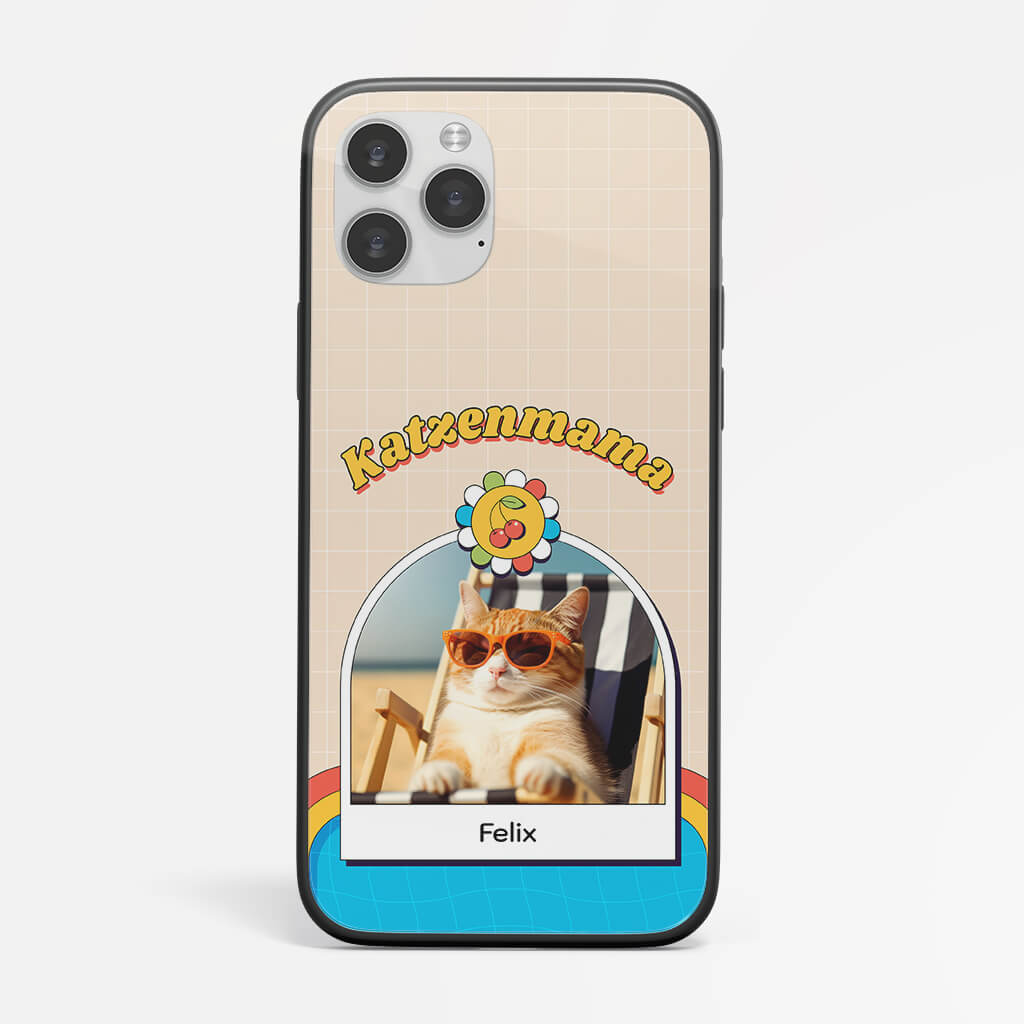 1265FGE1 personalisierte katzenmama toll iphone 14 handyhulle