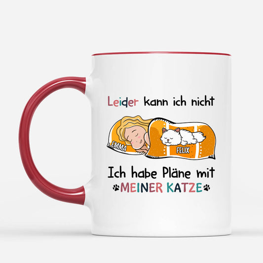 1287MGE2 personalisierte ich habe plane mit meiner sussen katze tasse