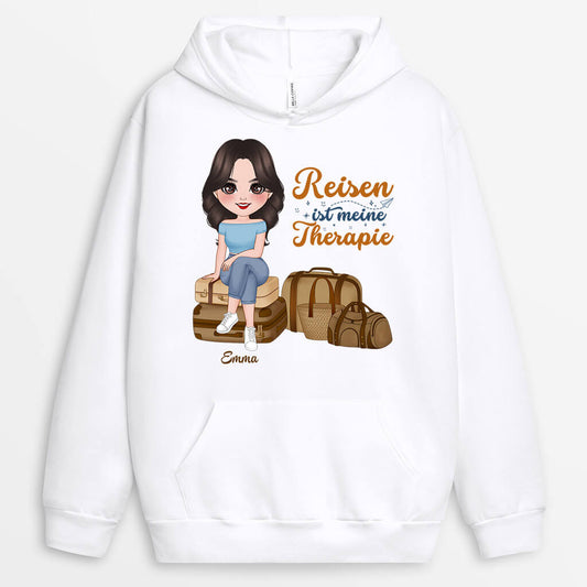 1290HGE1 personalisierter reisen ist meine therapie hoodie