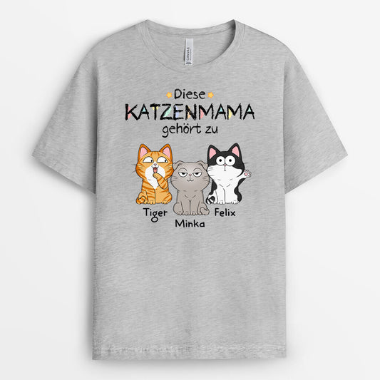 1295AGE2 personalisiertes katzenmama katzenpapa gehort zu lustig t shirt