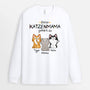 1295NGE1 personalisiertes katzenmama katzenpapa gehort zu lustig langarmshirt