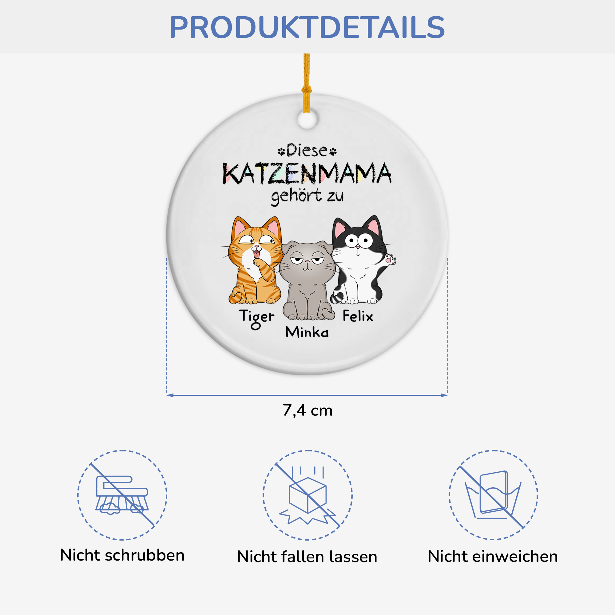 1295OGE3 diese katzenmama gehort zu personalisierte keramik ornamente_ katzen 1295O