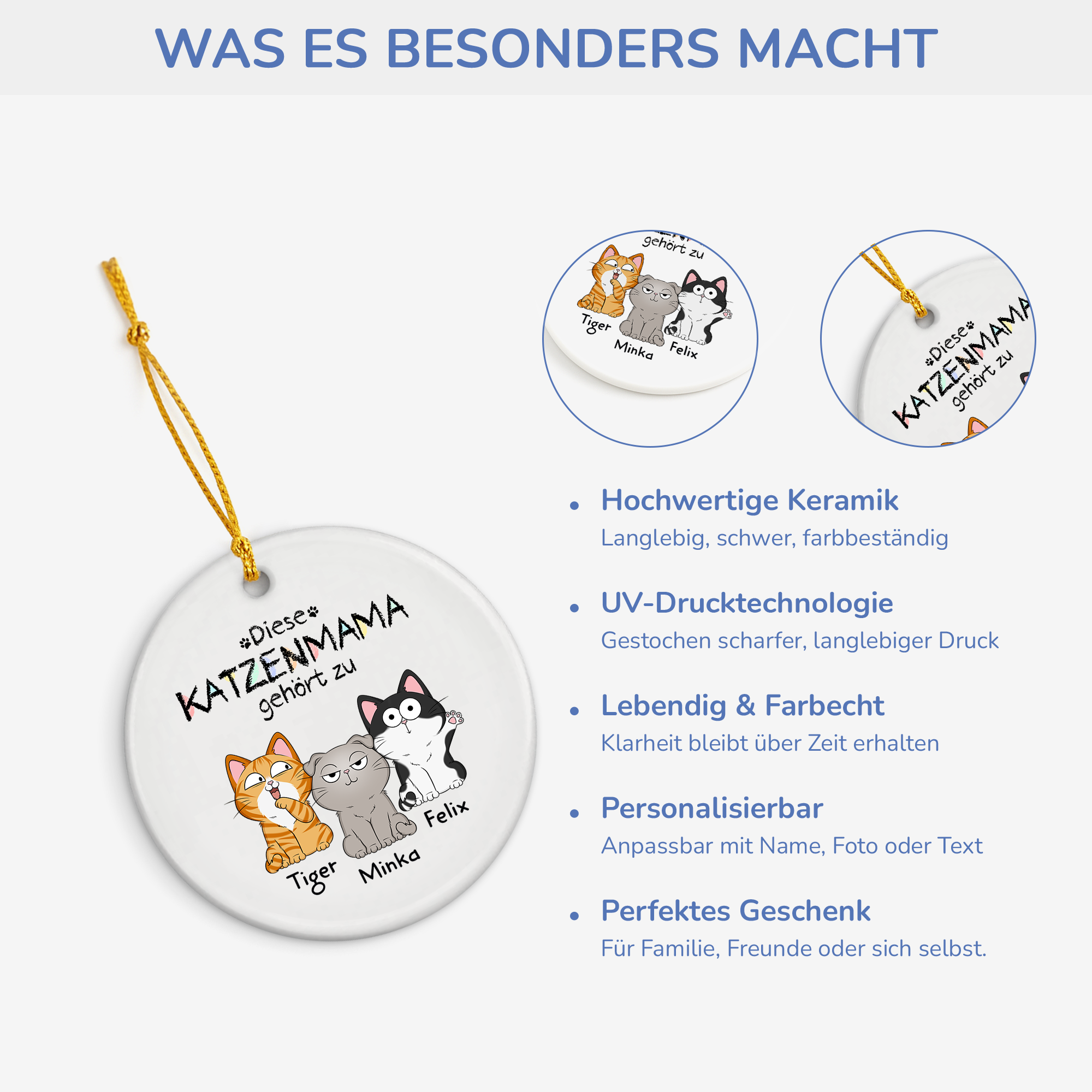 1295OGE4 diese katzenmama gehort zu personalisierte keramik ornamente_ katzen 1295O