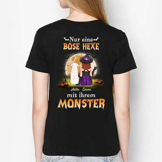 1309AGE1 personalisiertes eine bose hexe mit ihren monstern halloween t shirt_1ddb2c49 0898 44ef 8544 afcbcb4da98f