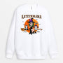 1310WGE2 personalisierter katzenmama mit besen halloween pullover