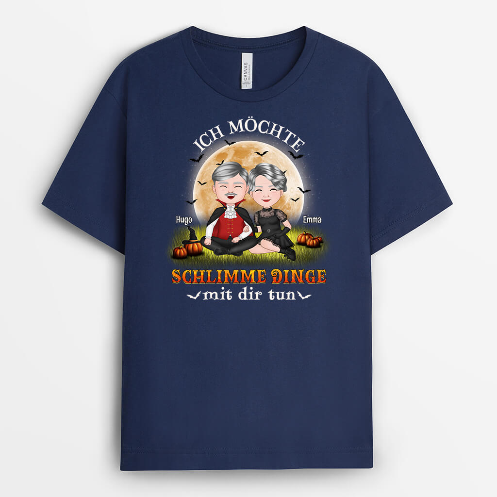 1315AGE2 personalisiertes ich mochte schlimme dinge mit dir tun halloween t shirt