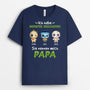 1317AGE2 personalisiertes ich habe monster erschaffen sie nennen mich papa t shirt