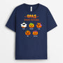 1318AGE2 personalisiertes papas kleine kurbisse halloween t shirt