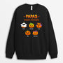 1318WGE1 personalisierter papas kleine kurbisse halloween pullover