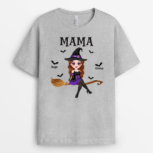 1323AGE2 personalisiertes oma hexe halloween t shirt