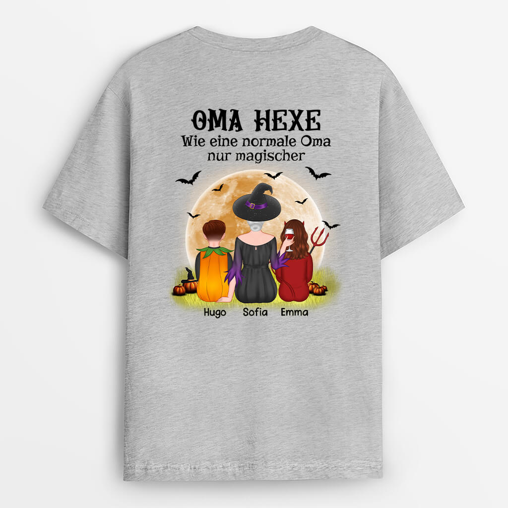 1337AGE1 personalisierte oma hexe aber noch magischer halloween t shirt