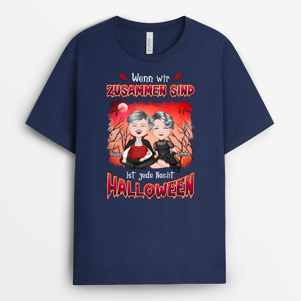 1345AGE2 personalisiertes wenn wir zusammen sind ist jede nacht halloween t shirt