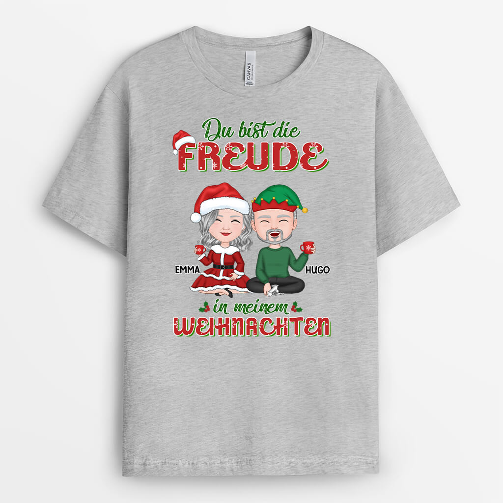 1365AGE2 personalisiertes du bist die freude in meinem weihnachten t shirt