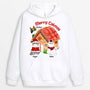 1372HGE1 personalisierter frohe weihnachten susse katzen hoodie