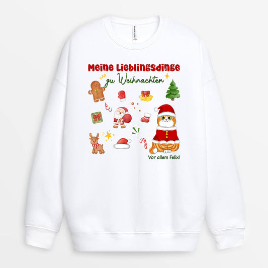 1376WGE1 personalisierter meine lieblingsdinge zu weihnachten kinder pullover