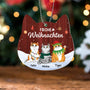 1425OGE2 personalisiertes schnurrige weihnachten ornament